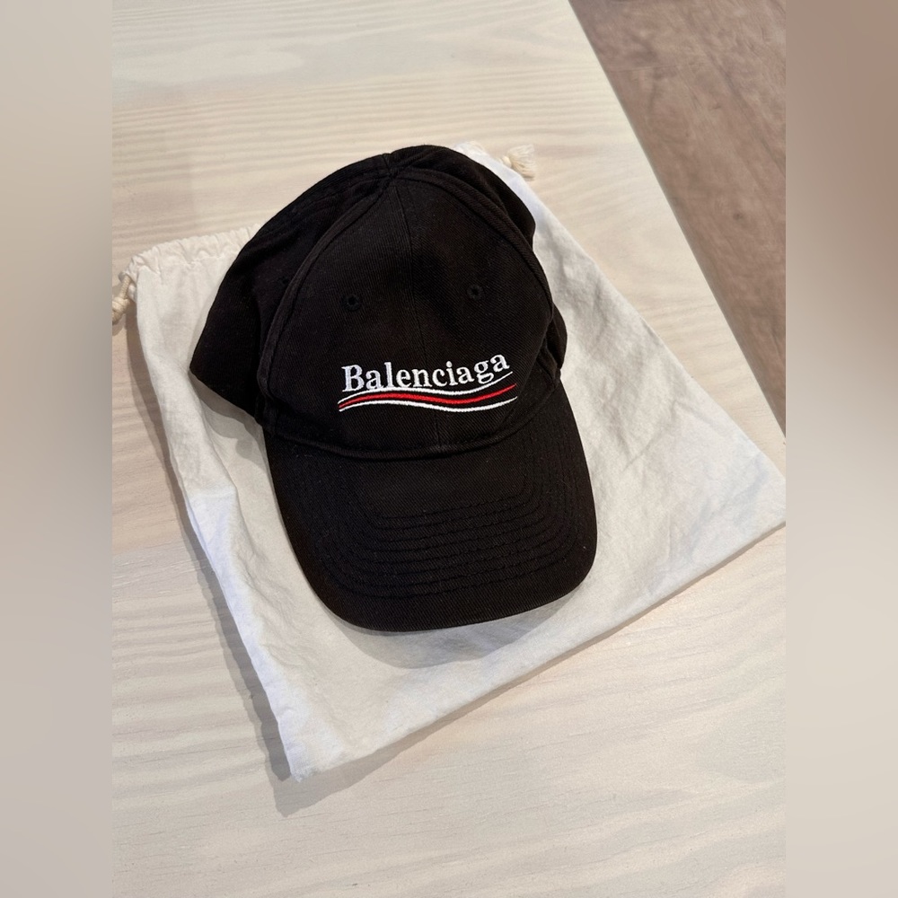 Balenciaga Political Campaign Logo Embroidered Baseball Cap One Size